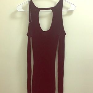 black knit midi dress